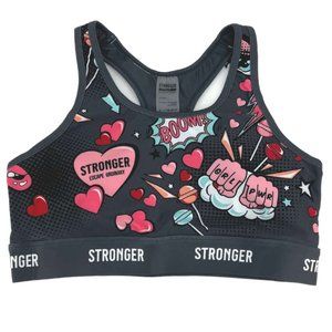 Stronger | Women's Derby Sports Bra | Forged Iron | Size L